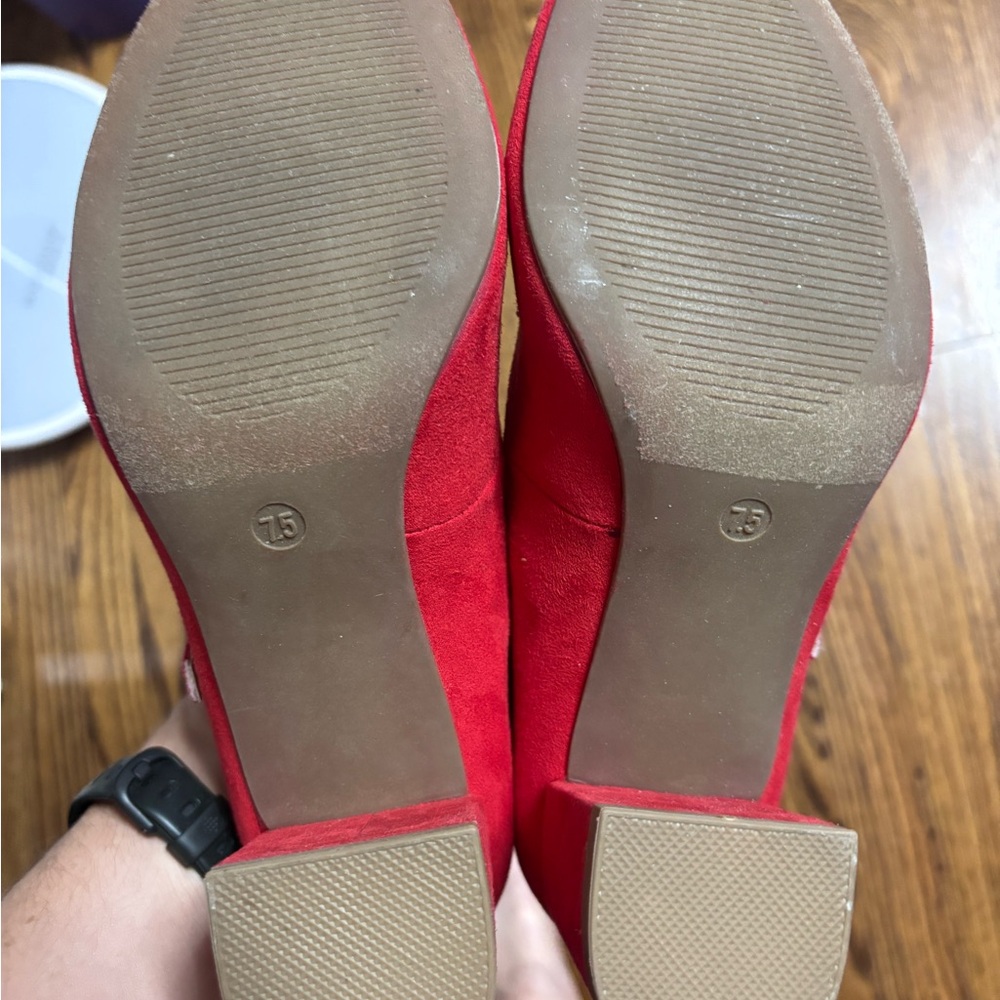 Low Chunky Heels for Women T-Strap Mary Jane Pumps - Picture 3 of 3